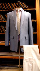 wool & linen & silk jacket