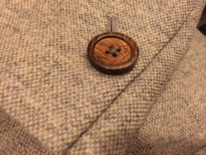 wood button