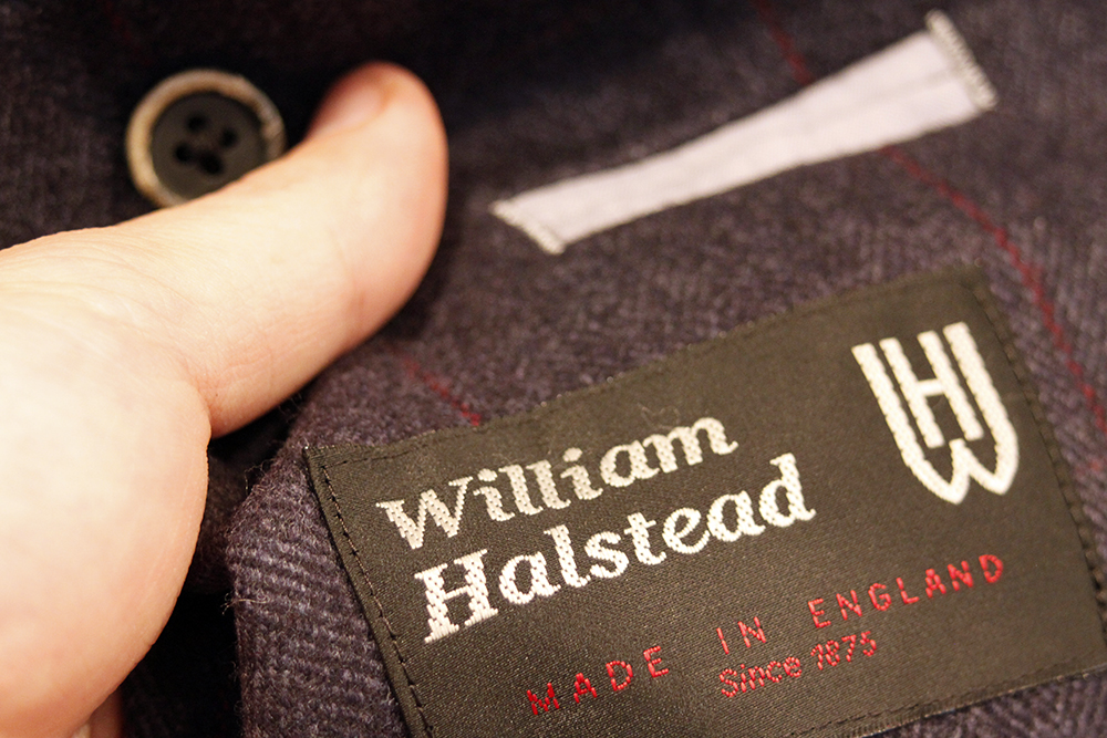 sample jacket william halsted logo