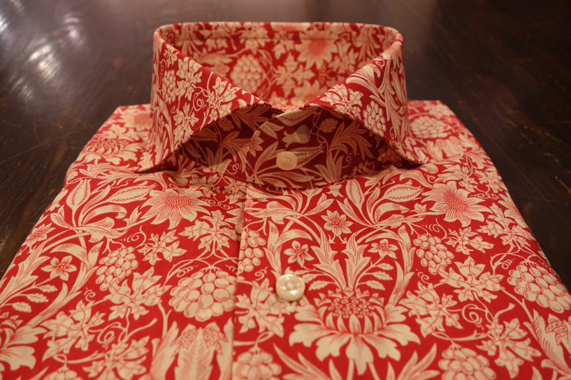 リバティ　プリントシャツ　Liberty Print Shirt オーダーシャツ　ZERBINO　新宿　虎ノ門