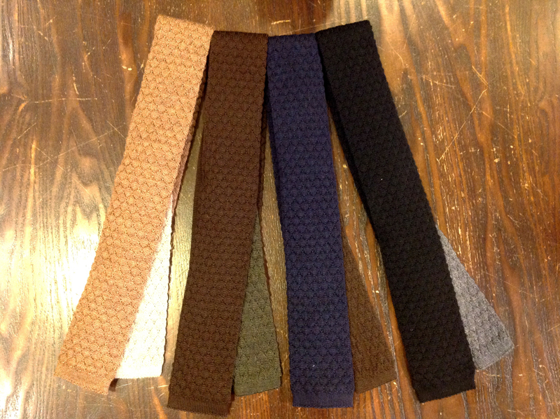 ニットタイ新入荷！！