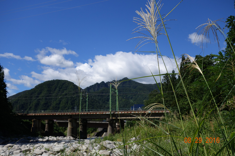 新潟県　渓谷　越後湯沢