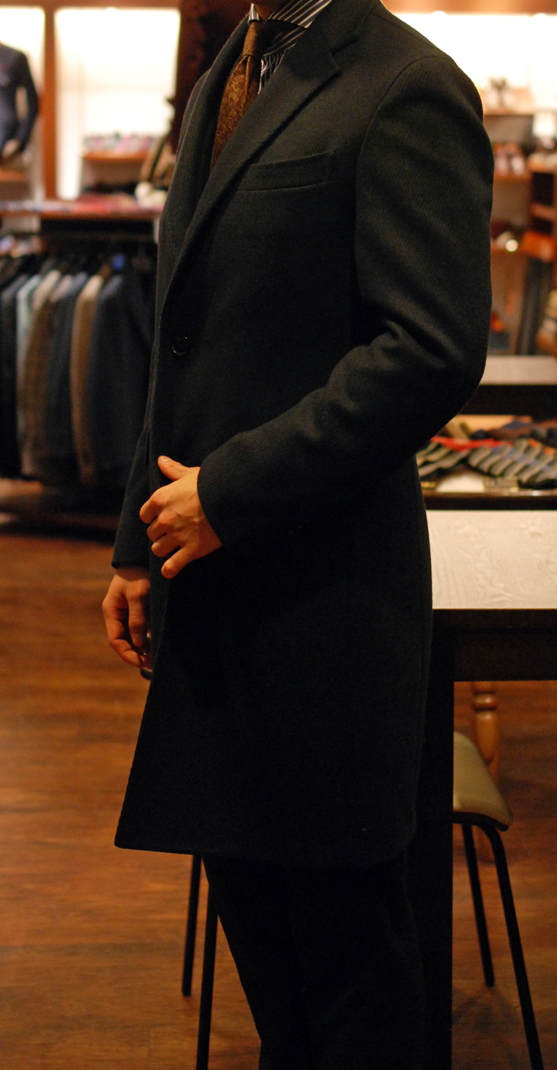 オーダーコート シングルチェスター チェスターコート CHESTERFIELD COAT ZERBINO オーダー スーツ