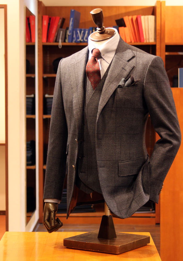 canonico glencheck suit