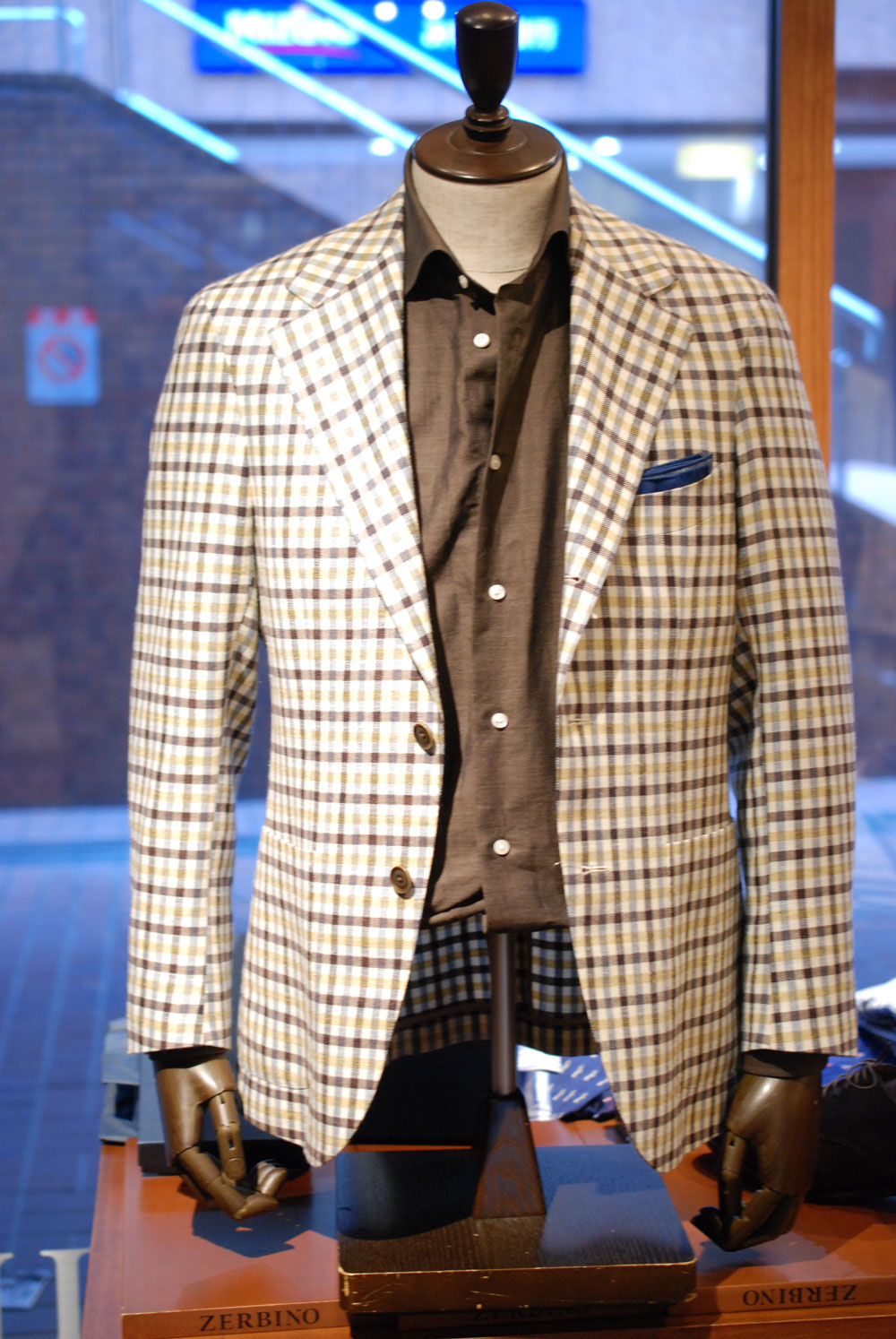 ⭐タリアトーレ⭐テーラードジャケット XL アンコン メランジ パイピング ⭐タリアトーレ⭐テーラードジャケット XL アンコン メランジ