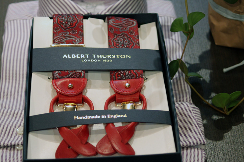 ALBERT　THURSTON(アルバートサーストン)の  サスペンダーがイギリス入荷しました。