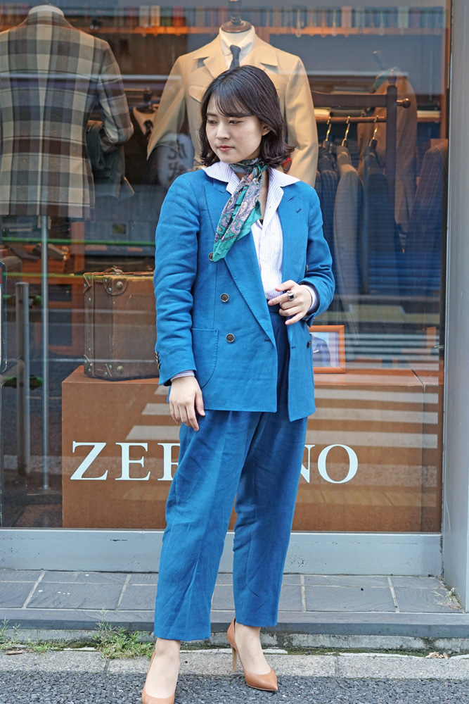 色も素材も夏らしいです。 | ブログ | 東京のオーダースーツ【ZERBINO
