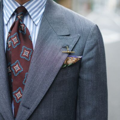 Scabal MUSTANG スキャバル ムスタング　シルク&モヘヤ　キッドモヘヤ　シルク