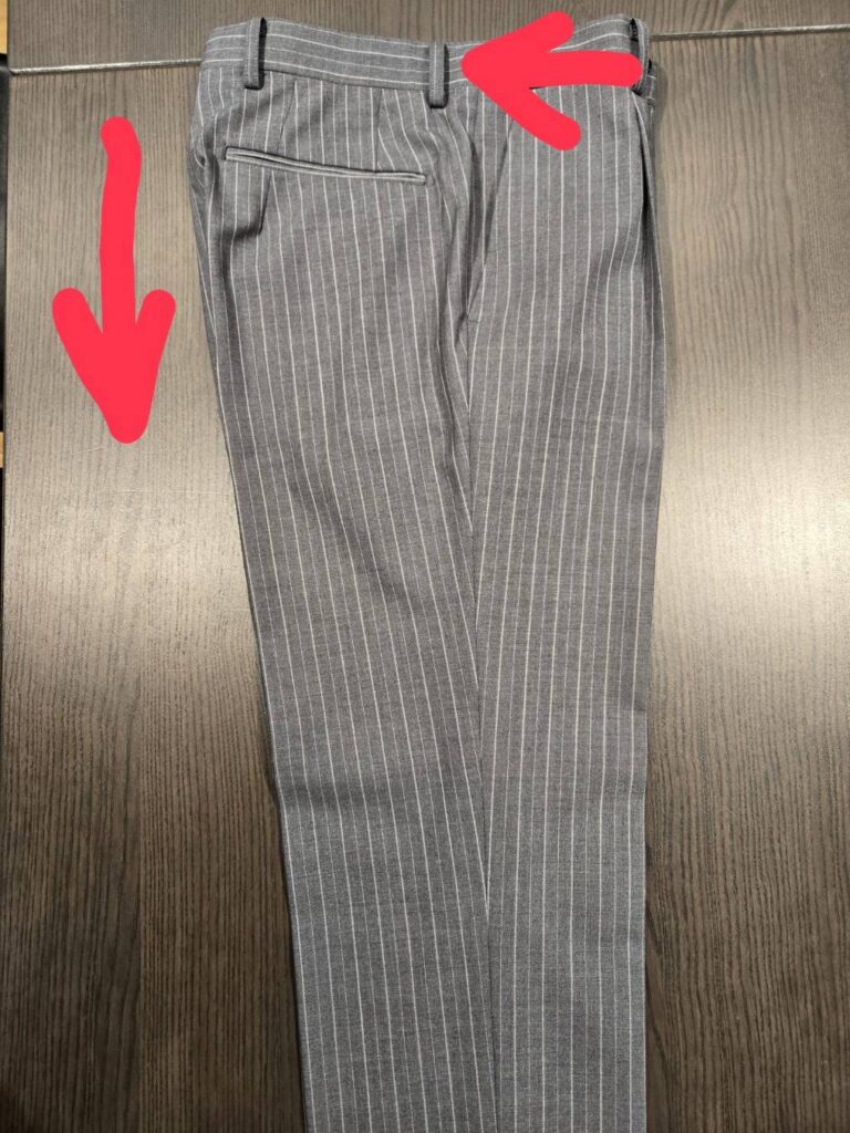 実はカスタムラインのスラックスが新しくなっています。