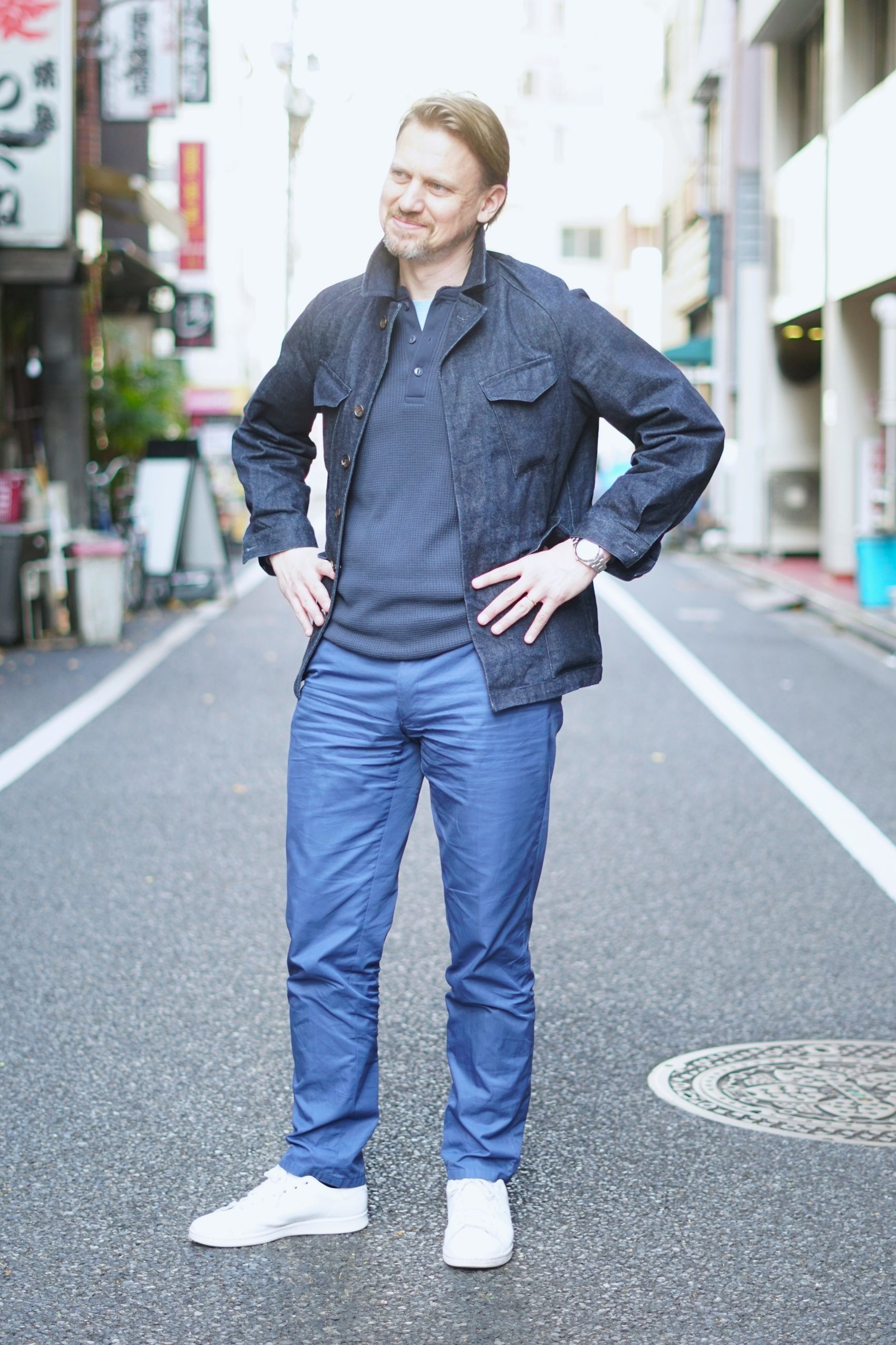 Denim Feild Coat デニム フィールドコート ドローコード