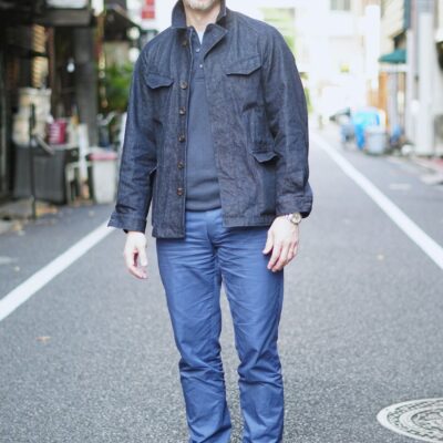 Denim Feild Coat　デニム　フィールドコート　ドローコード