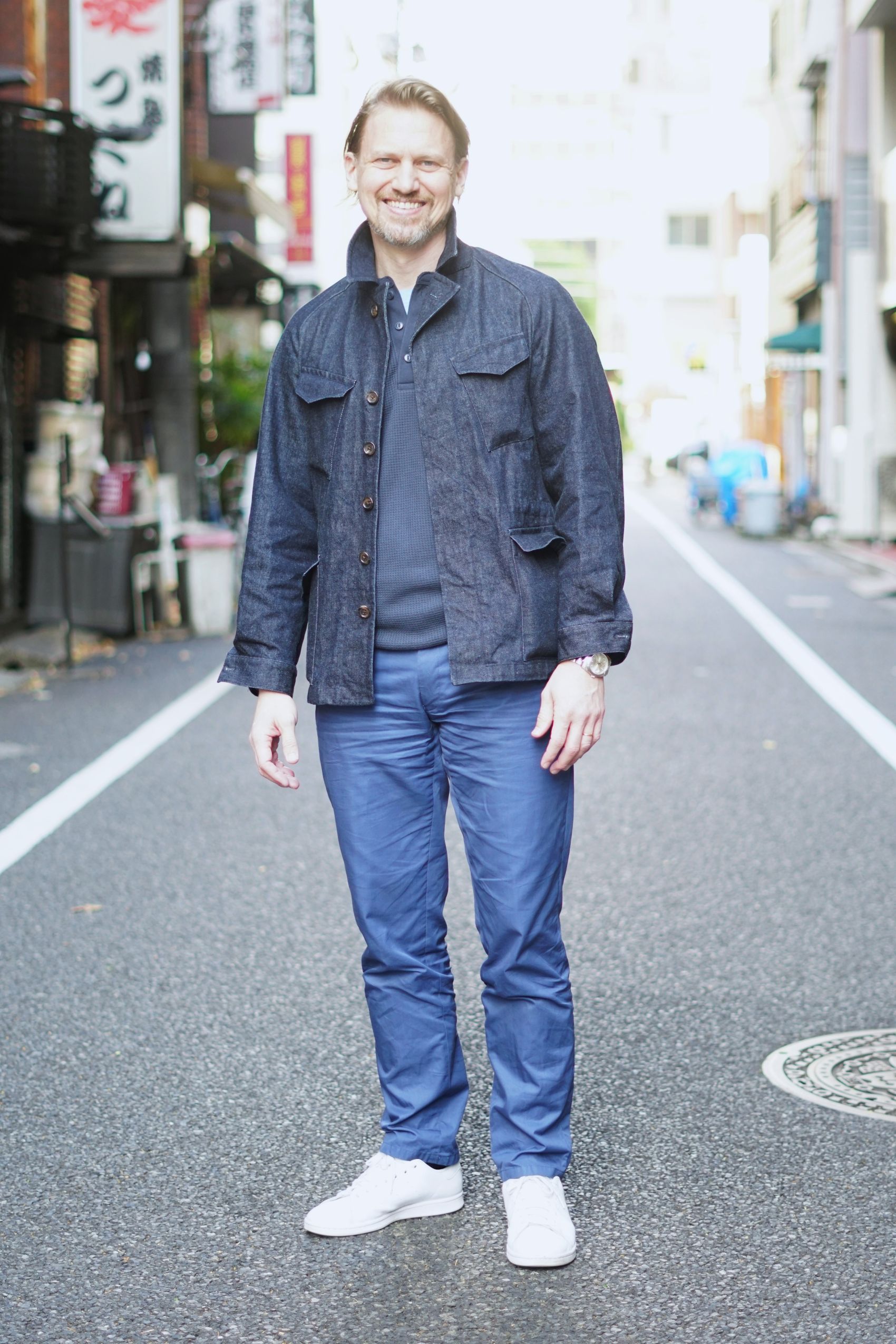 Denim Feild Coat デニム フィールドコート ドローコード