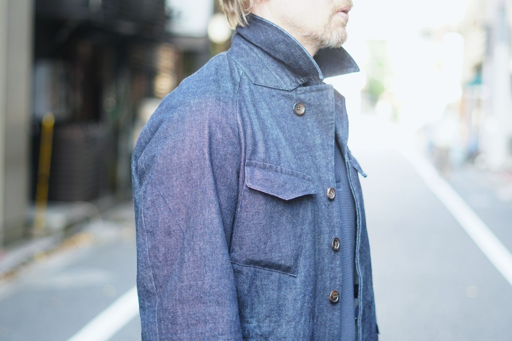 Denim Feild Coat デニム フィールドコート ドローコード