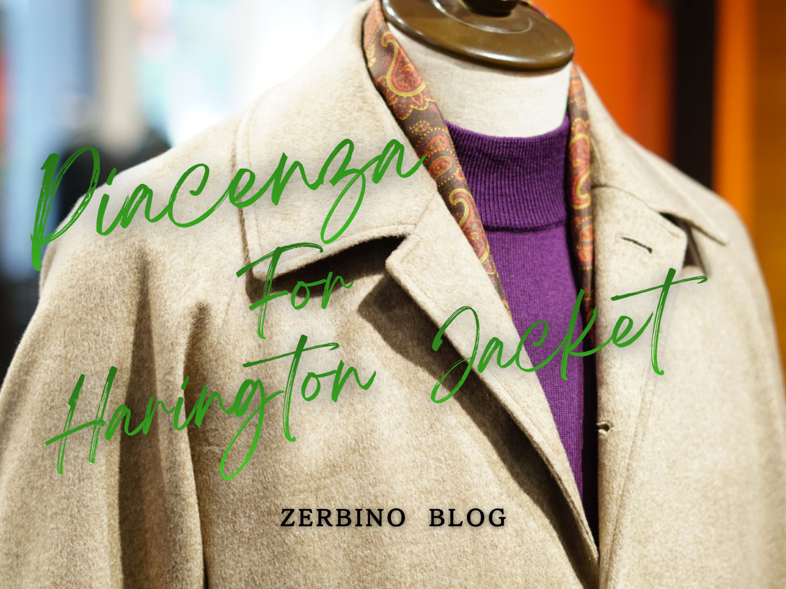 PIACENZA Harrington Jacket ピアツェンツァ　ハリントンジャケット　Cashmere　カシミヤ