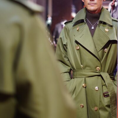 Trench Coat　トレンチコート　ZERBINOトレンチコート　ベンタイルコットン　ベンタイル　Ventile