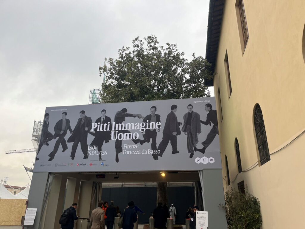 ピッティの会場入口