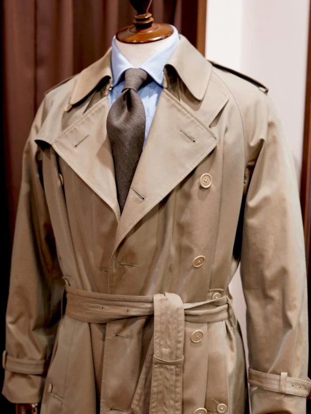ZERBINO...

【Fabric】
国産
C100％

品番：55-848

【trench coat】
Trench¥196,900(inTAX)

#madetomeasure#zerbino#suits#ordersuit#ordershirt#スーツ#スーツスタイル#オーダースーツ#オーダーシャツ#イージーオーダー#オーダーシューズ#オーダーコート#ゼルビーノ#背広#トレンチコート